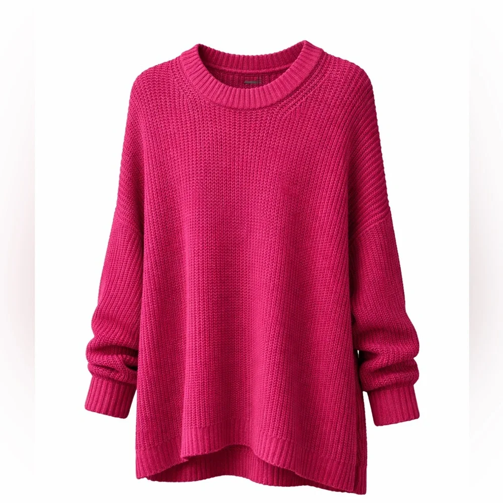 American Eagle Outfitters Fuchsia Crew Neck Sweater - Picture 1 of 2